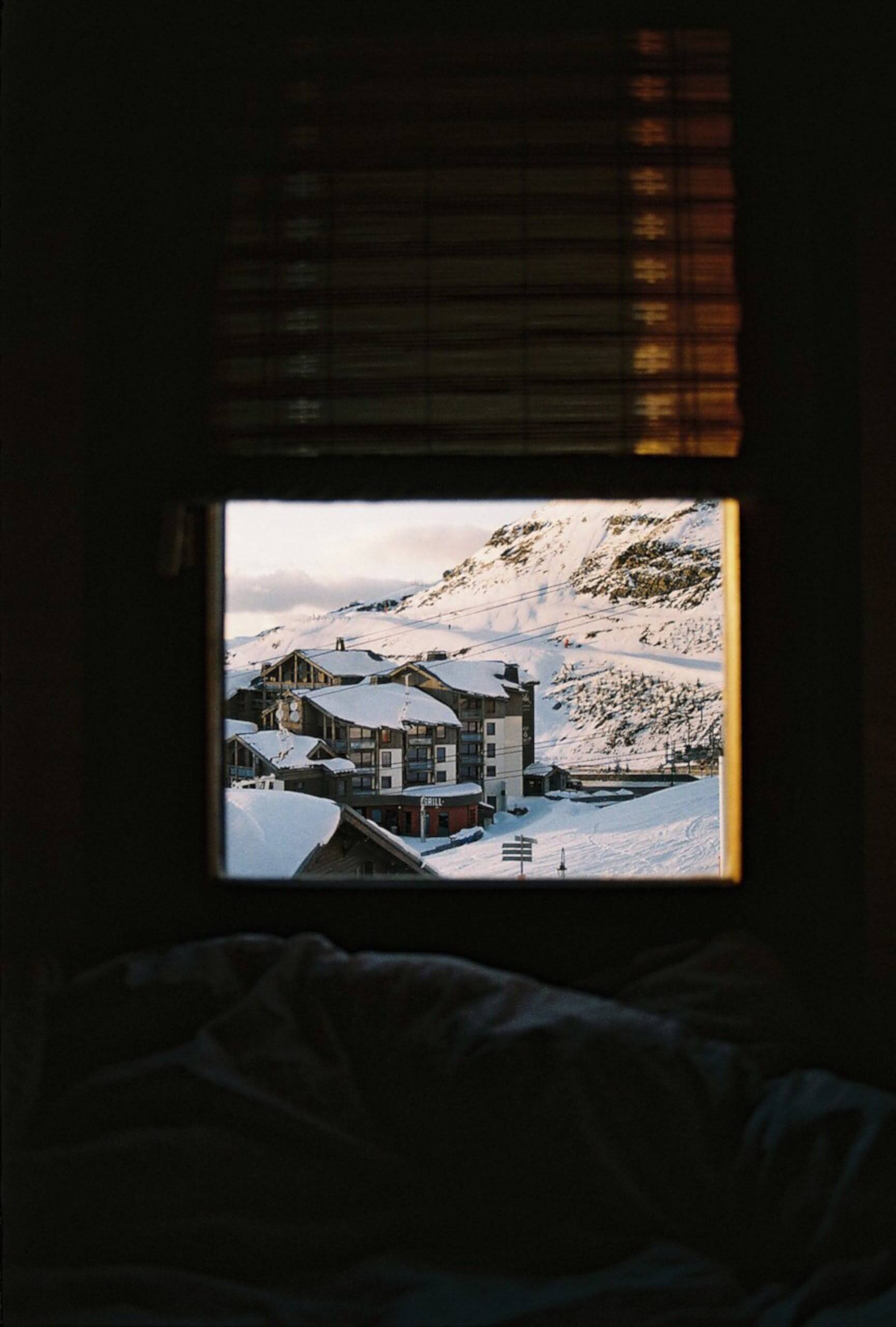 winter cabin